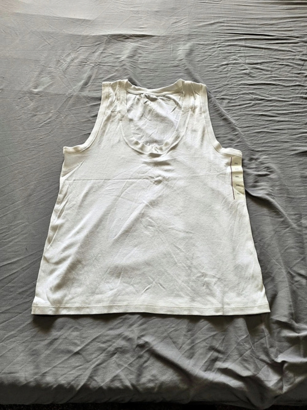 A Day's March White Tank Top Size XXL NWT
